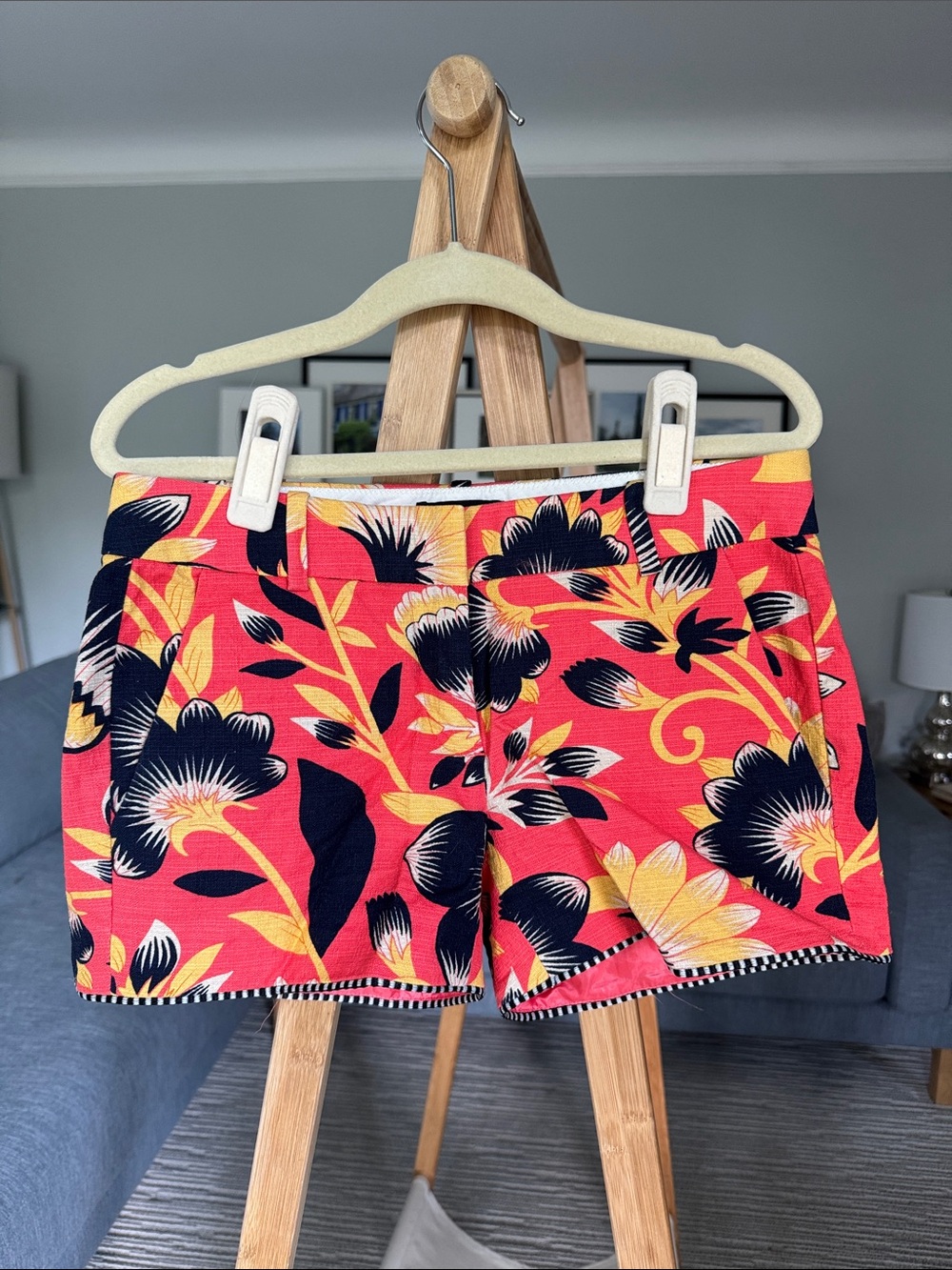J. Crew Tailored Low Rise Floral Coral Women’s Shorts